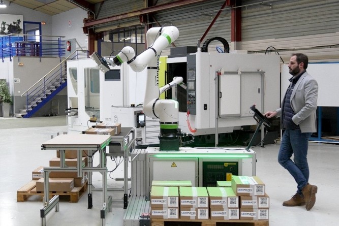 En partenariat avec OnRobot, Cerimatec lance une nouvelle solution de palettisation conçue pour les PME