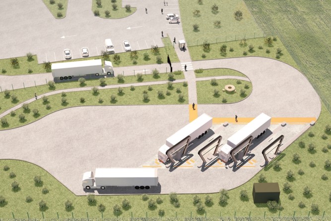 Milence va ouvrir un hub de recharge électrique pour camions au sud de Rouen
